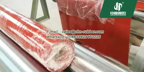red silicone rubber sheet