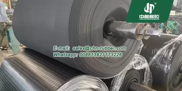 black rubber coin flooring