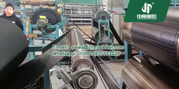 black rubber coin flooring