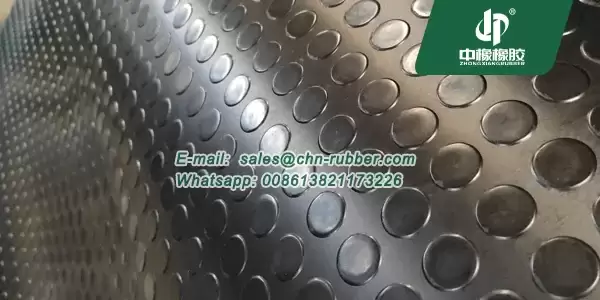 black rubber coin flooring