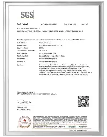 vulcanised rubber sheet