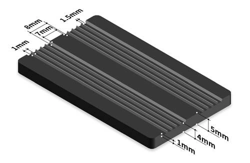 rib rubber sheet