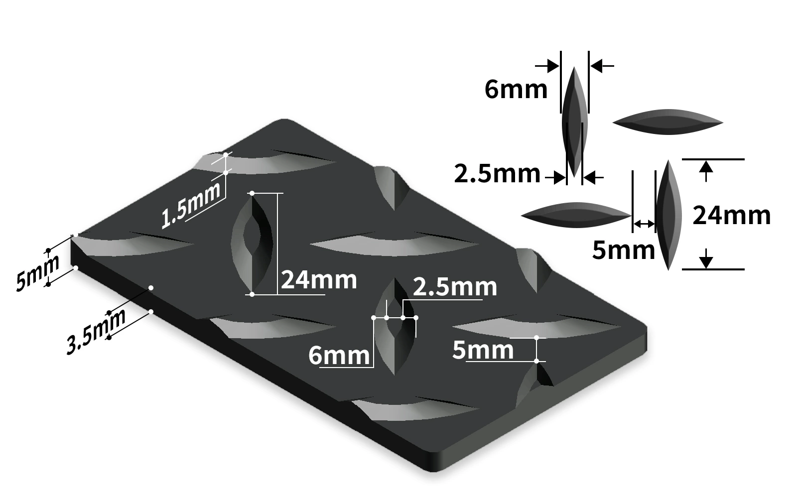 coin pattern flooring