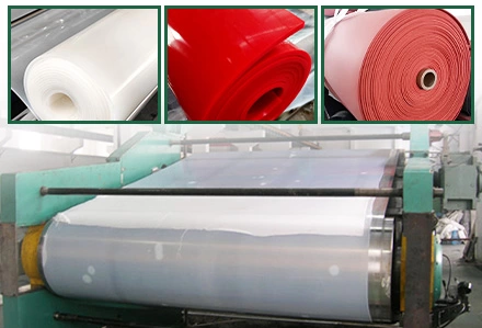 l&aacute;mina de caucho de silicona