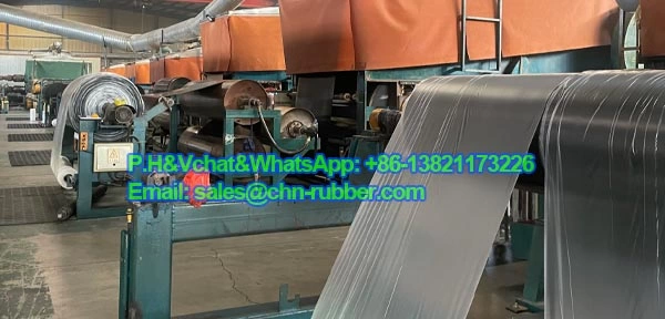 caucho en plancha Rollo de caucho en plancha SBR negro de 1 metro de ancho para uso industrial