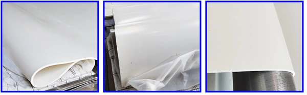 lencol de borracha branca Lençol de borracha branca industrial com acabamento liso de alta pureza