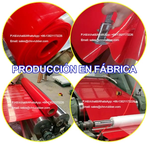 L&aacute;mina de goma de silicona industrial de alta resistencia