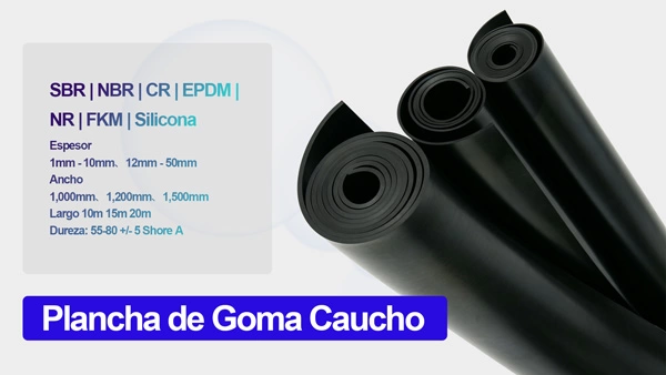 Venta de plancha de goma caucho en Santiago Chile