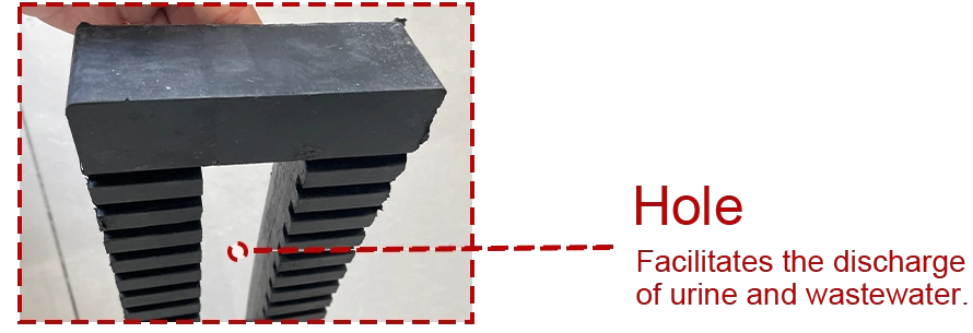 rubber slat mats High-quality rubber slat mats for durable farm infrastructure