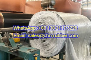 Linha de produção de lençol de neoprene em processo de vulcanização industrial Linha de vulcanização de borracha