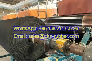 Vista detalhada da linha de vulcanização contínua para chapas de borracha CR Fábrica de lençol de neoprene