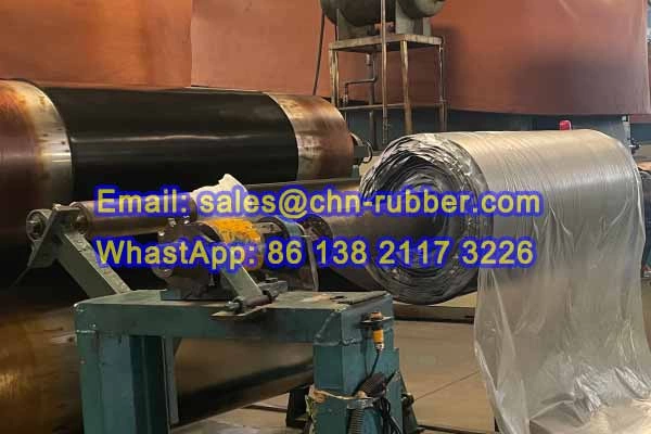 Professional SBR Rubber Sheet Roll for Reliable Industrial Gasket Fabrication Continuous SBR rubber sheet roll installed for industrial sealing applications