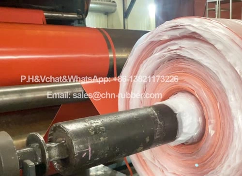 Rollo de Hule SBR Rojo Rollo de Hule SBR Rojo Industrial en México