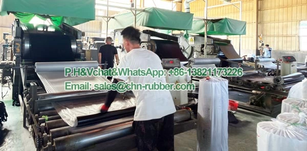Rollo de hule neopreno tramado con insercion de tela para empaquetaduras en Mexico