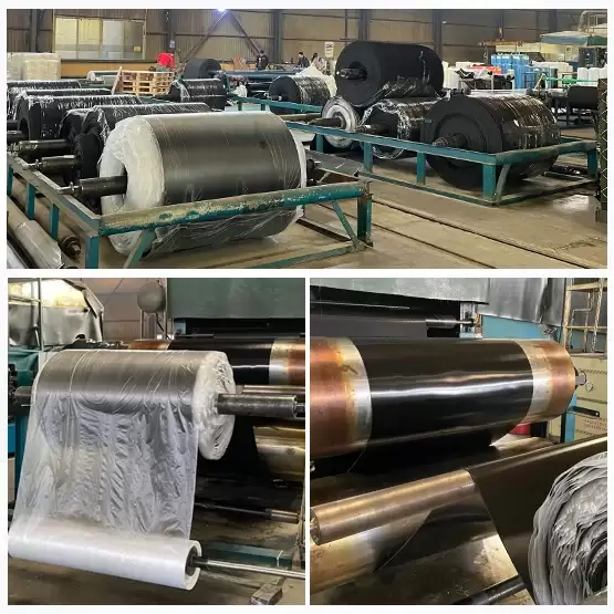 Hardness 75 SBR black rubber sheet roll