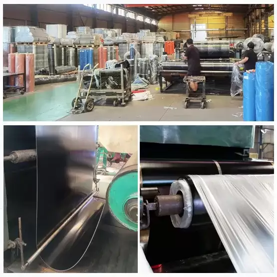 Hardness 70 Styrene Butadiene black rubber sheet roll