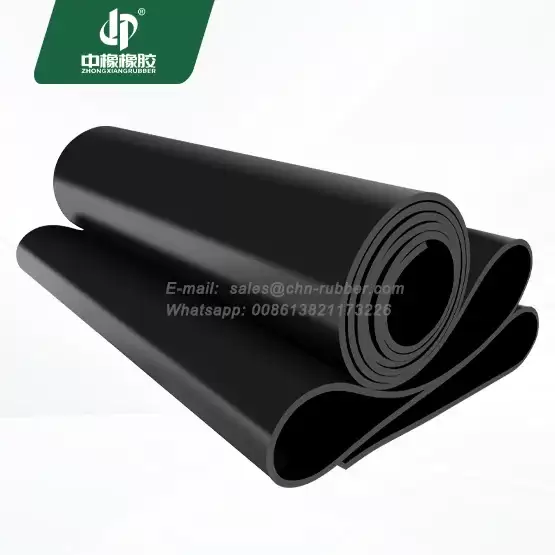 Hardness 70 Styrene Butadiene black rubber sheet roll