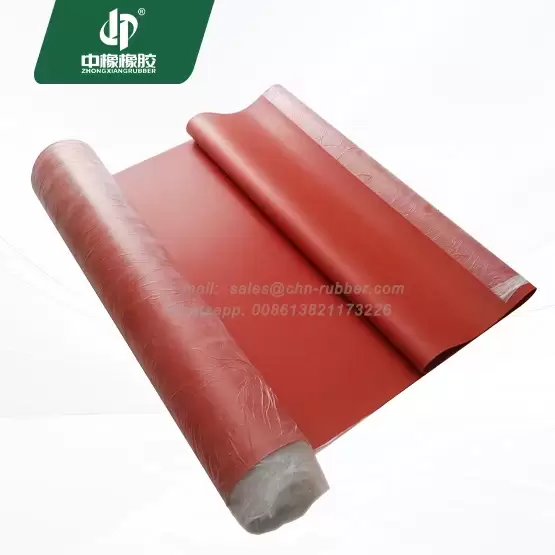 Hardness 70 SBR red rubber sheet roll