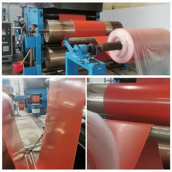 Hardness 70 SBR red rubber sheet roll