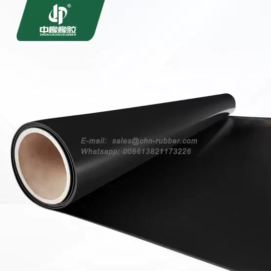 Hardness 55 SBR black rubber sheet roll 1.35 Gravity