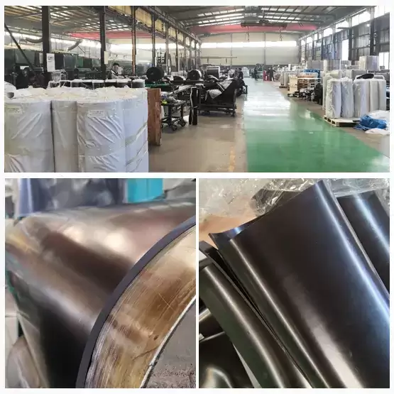 Hardness 80 CR Neoprene black rubber sheet roll