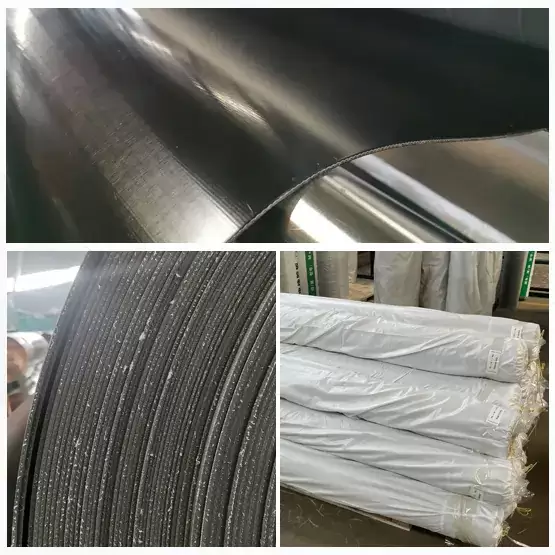 Hardness 75 SBR black insertion rubber sheet roll
