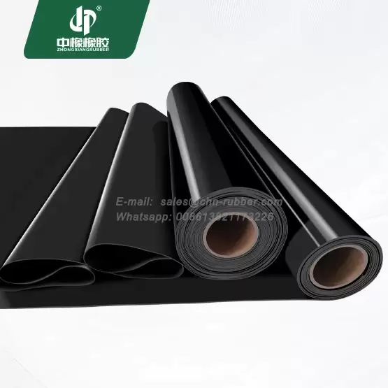 Hardness 70 Black Viton rubber sheet roll