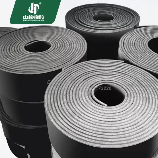 Hardness 70 EPDM fabric reinforced rubber strips roll