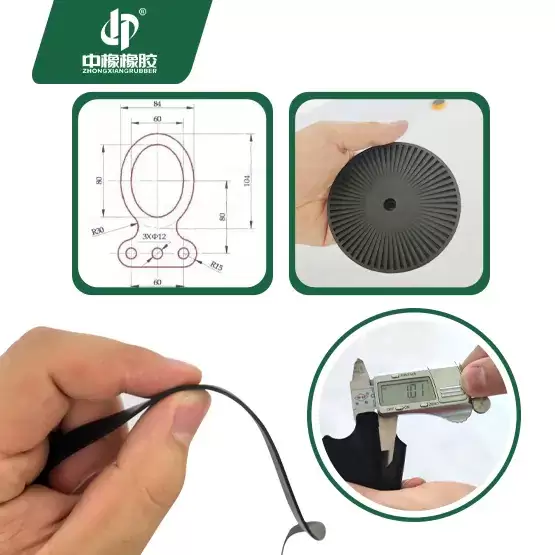 Viton rubber material custom rubber parts
