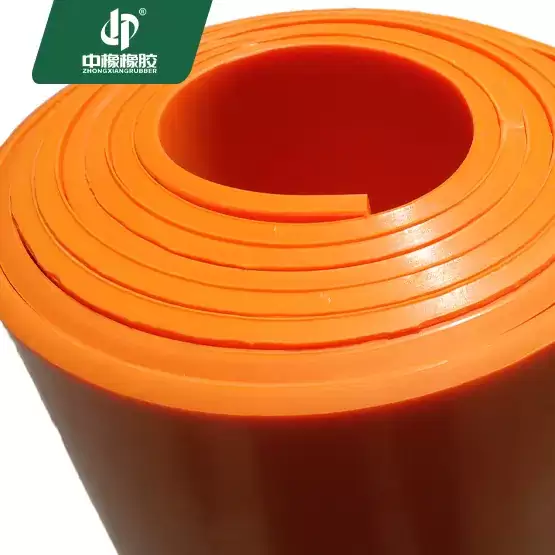 Hardness 60 Orange silicone rubber sheet