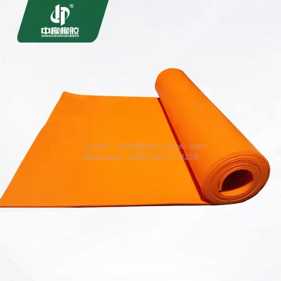 Hardness 60 Orange silicone rubber sheet
