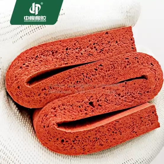 Red closed cell silicone foam sheet 3mm / 5mm
