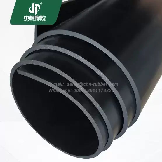 Hardness 75 1.8 specific gravity EPDM 3mm black rubber sheet