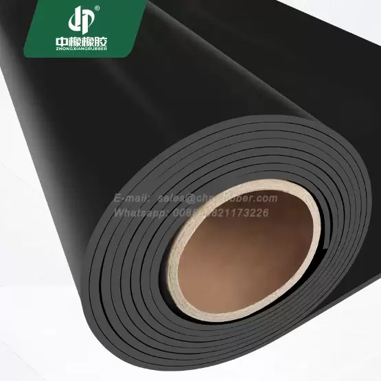 Hardness 65 EPDM 3mm-5mm thin black rubber sheet