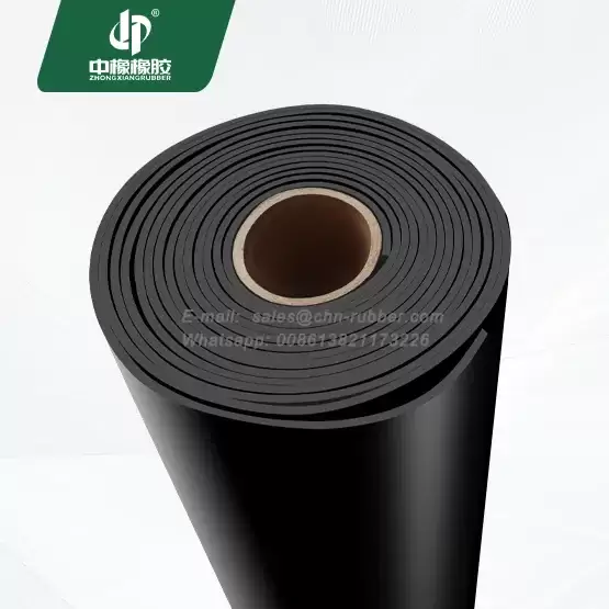 Hardness 60 Black EPDM rubber roll gasket material