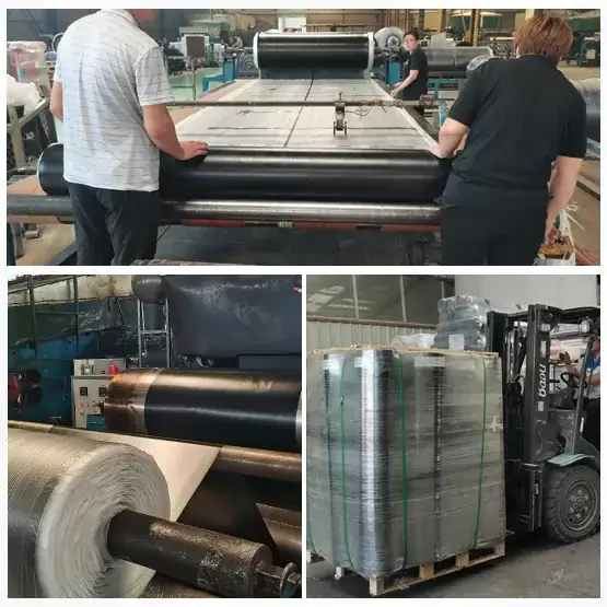 Hardness 75 Black EPDM rubber sheet roll