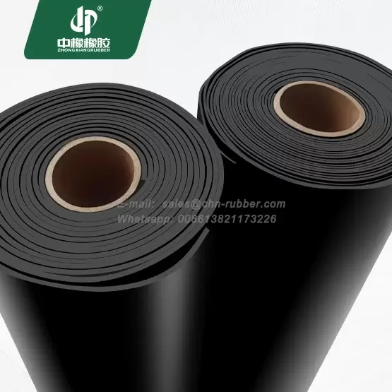 Hardness 75 Black EPDM rubber sheet roll