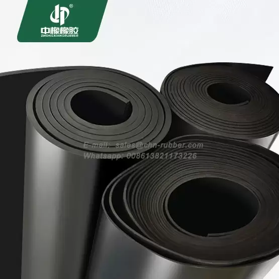 Hardness 55 EPDM waterproof rubber roll custom thickness