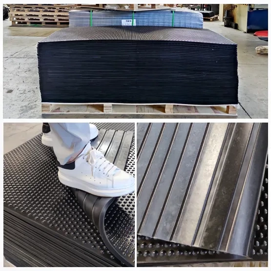 17mm 4ftx6ft Straight edge rubber mats for dairy cows