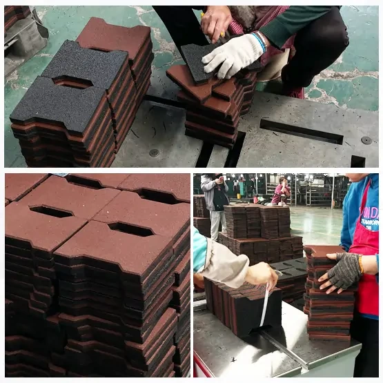 20mm-45mm Horse rubber barn flooring 160mmx200mm