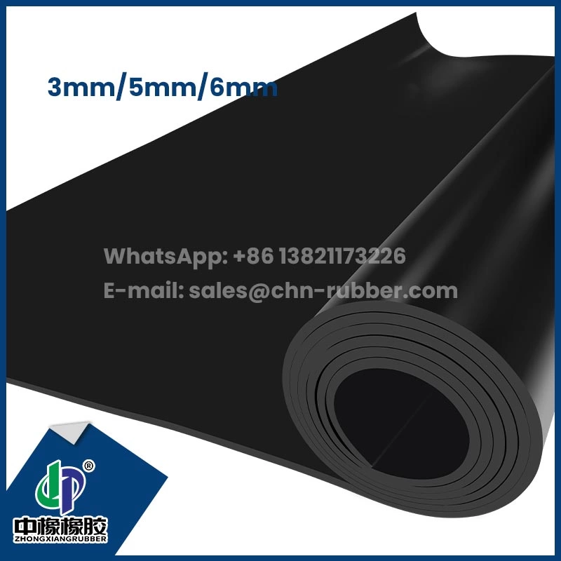 38Shore A 3mmx1.2mx20m Lençol de borracha natural nr