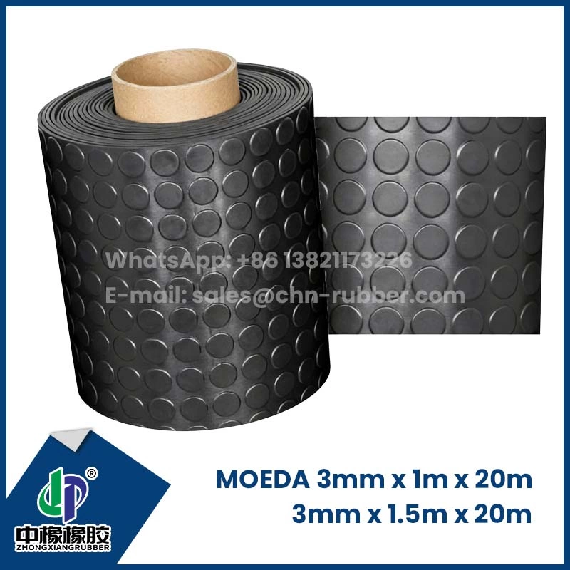 3mm/5mm/8mm Lencol de borracha moeda