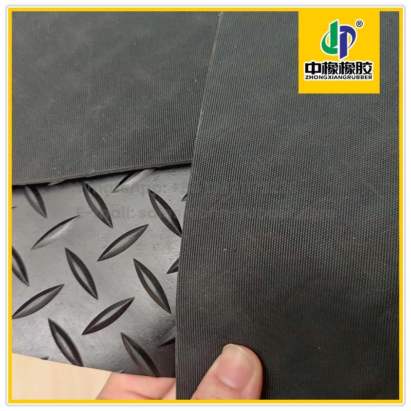 Diamante 3mm lençol piso borracha para piso antiderrapante