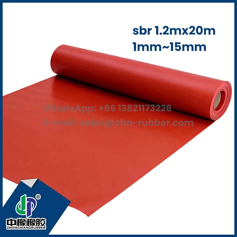 Vermelho 3mmx1,5mx10m lençol borracha sbr