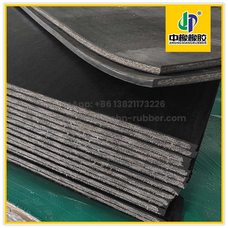 65Shore A Placa de borracha com lona