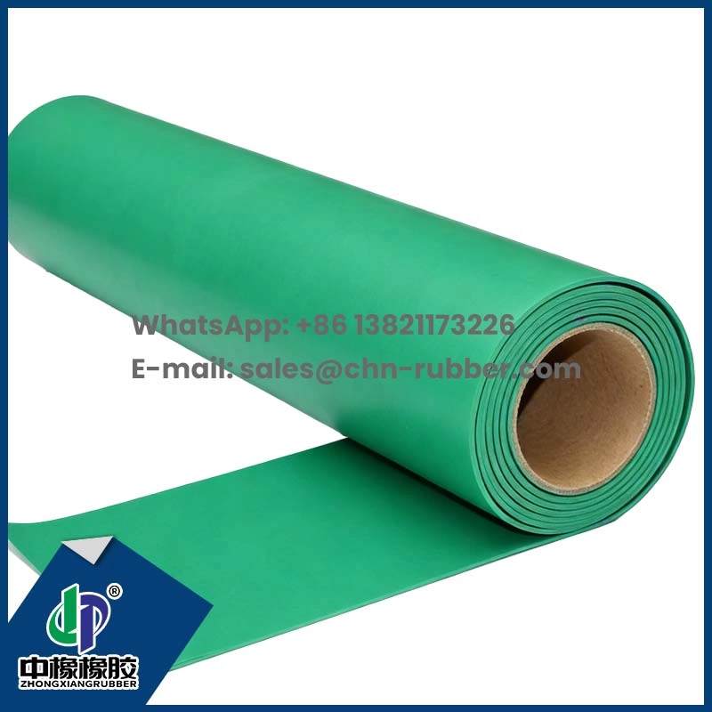 NBR verde lençol borracha 5mm 1.2mx20m