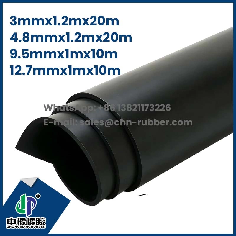 5mmx1.2mx20m NBR Lençol de borracha 5mm