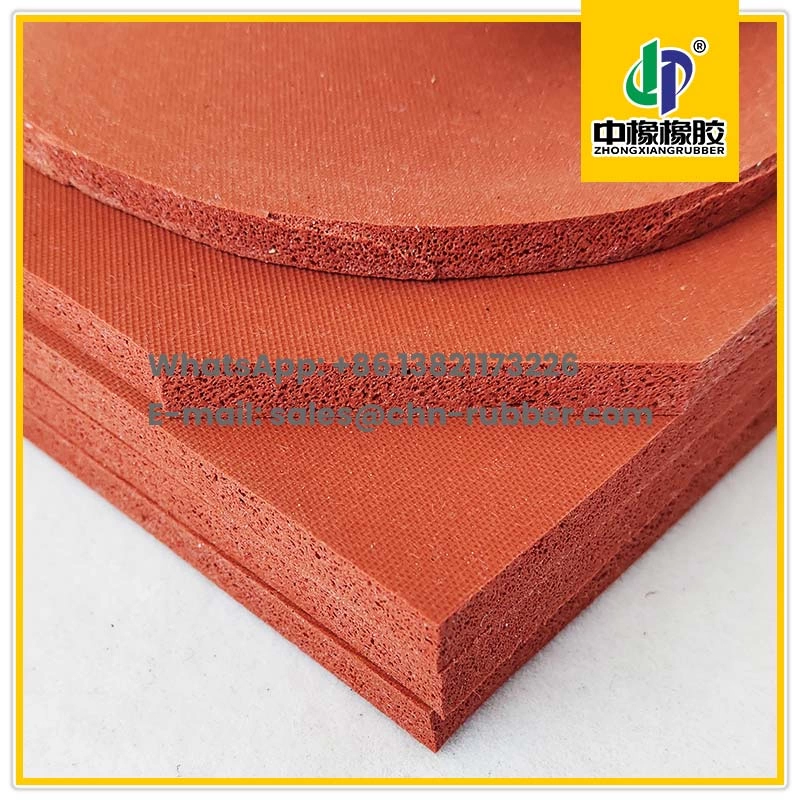 Vermelho silicone esponjoso 3mm / 5mm