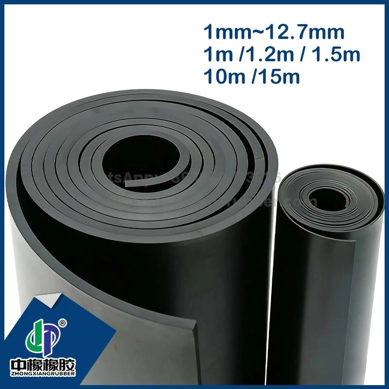 Alta qualidade 1.5m x 10m Borracha de neoprene preto