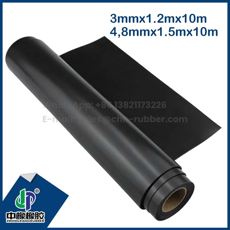 Lençol de borracha neoprene 3mm 4.8mm x 1,5mx10m